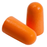 foam ear plugs in orange