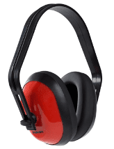 red and black headphones