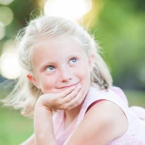 young girl Annie smiling