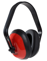 red and black headphones
