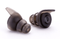 black regular ear plugs
